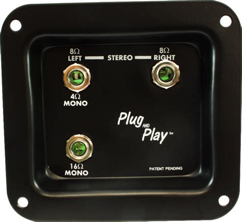 speaker cabinets steel jack plate|plug and play diagram.